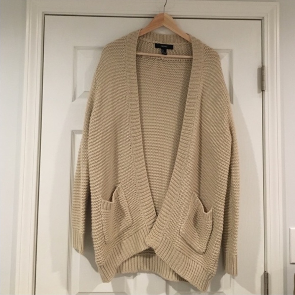 💫 Forever 21 Cozy Cream Knit Cardigan💫